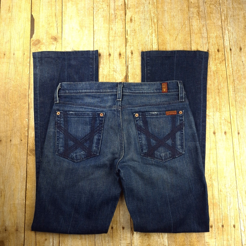 7 For All Mankind Blue Jeans - Picture 3 of 6